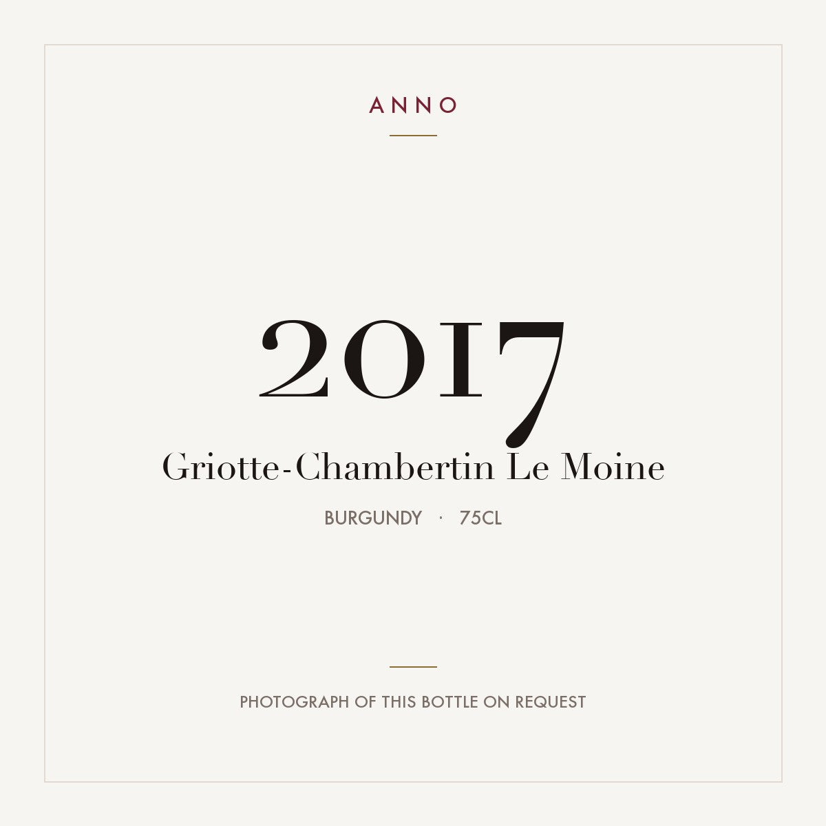 Lucien Le Moine Griotte-Chambertin Grand Cru 2017 AOC 0,75l