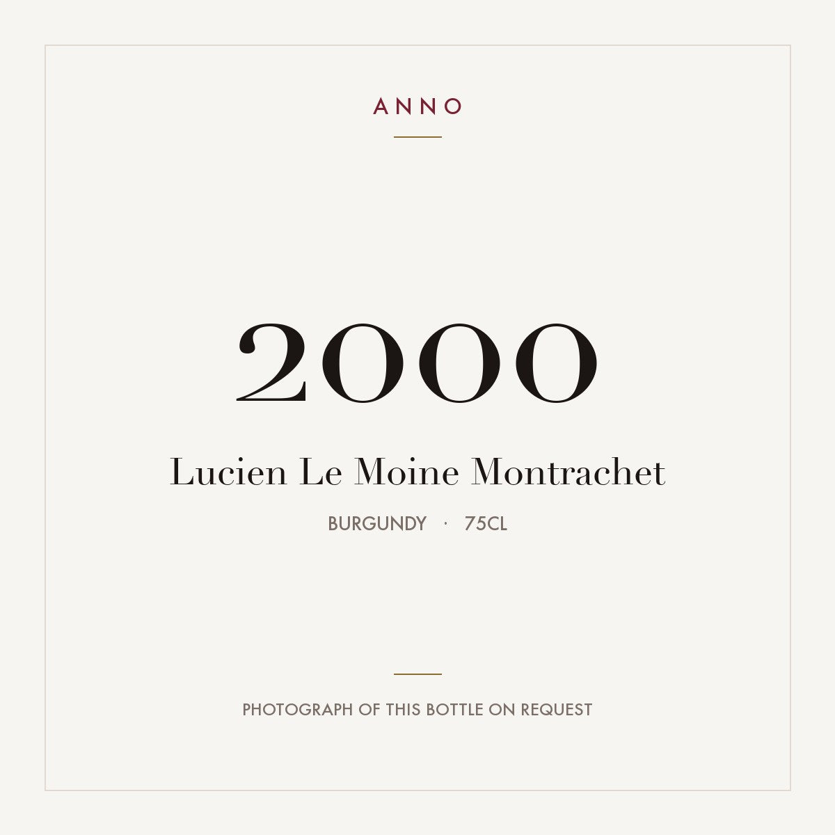 Lucien Le Moine Montrachet 2000 0,75l