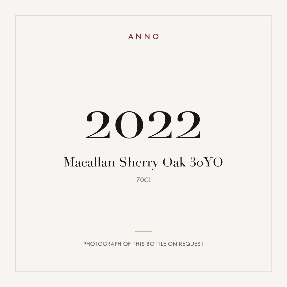 Macallan Sherry Oak 30YO 2022 0,7l