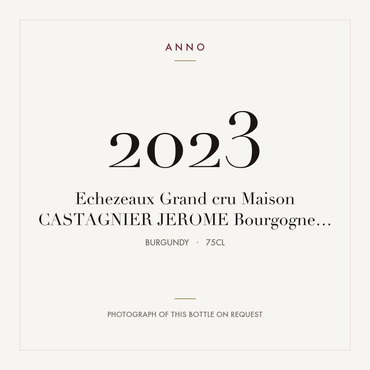 Maison Castagnier Jerome Echezeaux Grand Cru 2023 AOC 0,75l