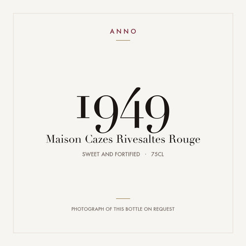 Maison Cazes Rivesaltes Rouge 1949 AOC 0,75l