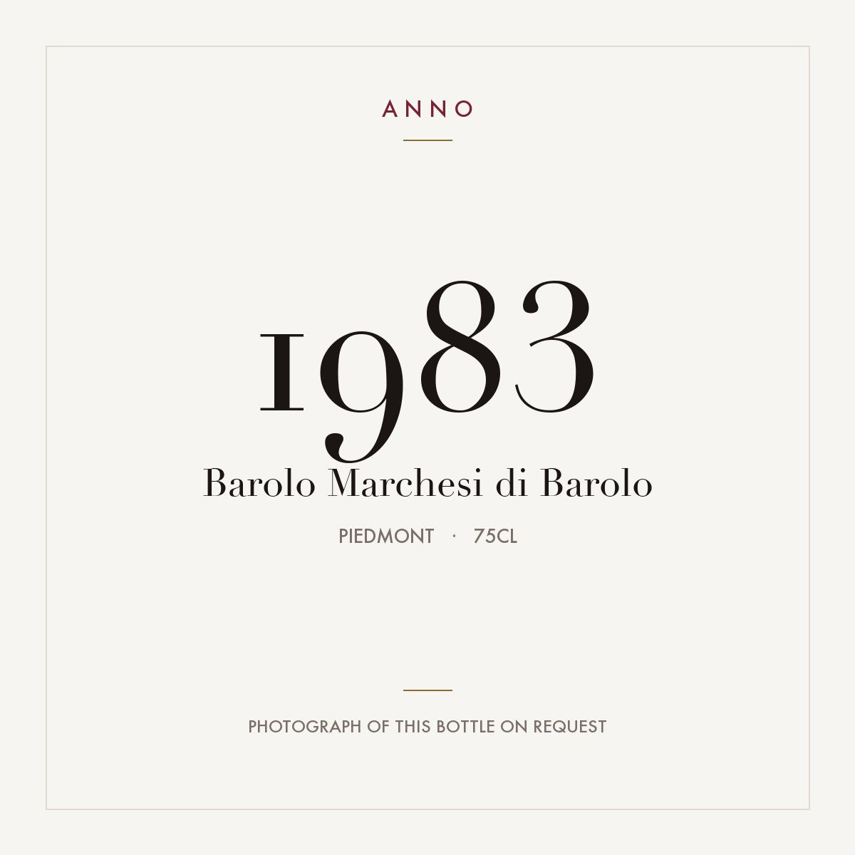 Marchesi di Barolo Barolo 1983 DOCG 0,75l