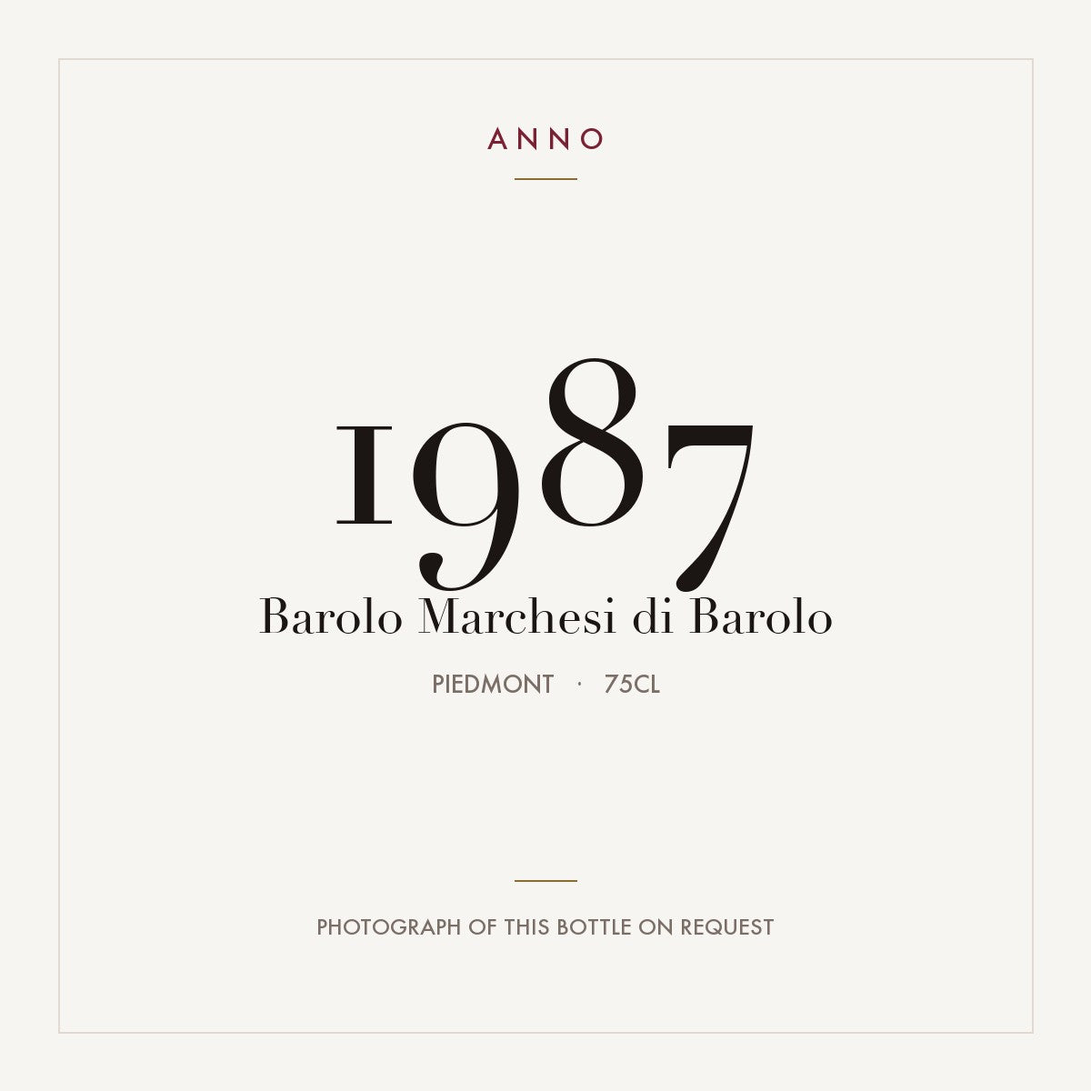 Marchesi di Barolo Barolo 1987 DOCG 0,75l