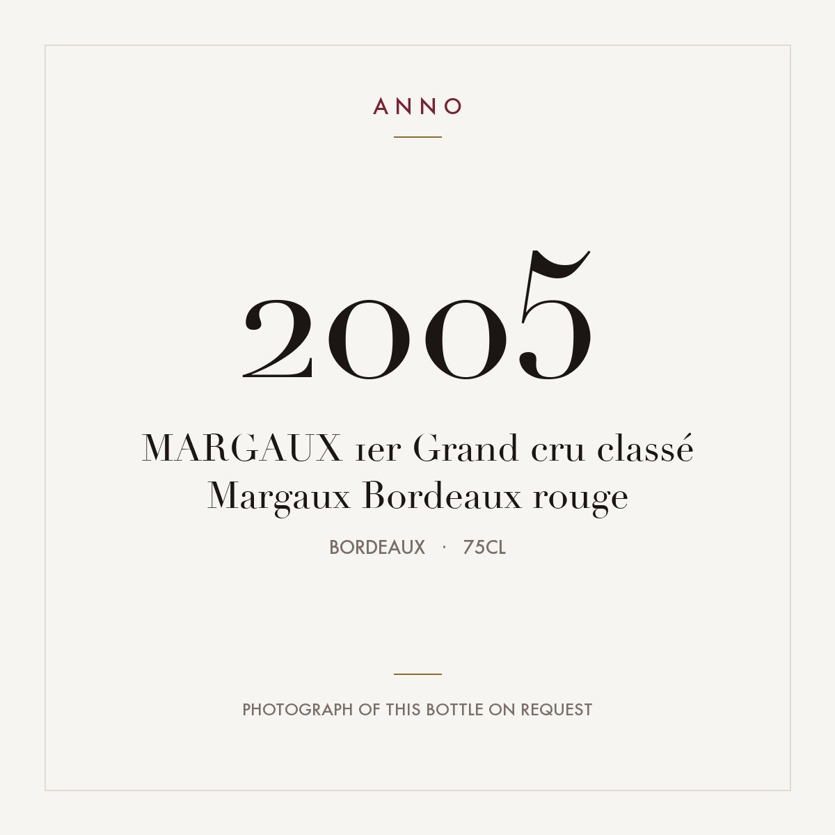 Margaux Grand Cru 2005 AOC 0,75l