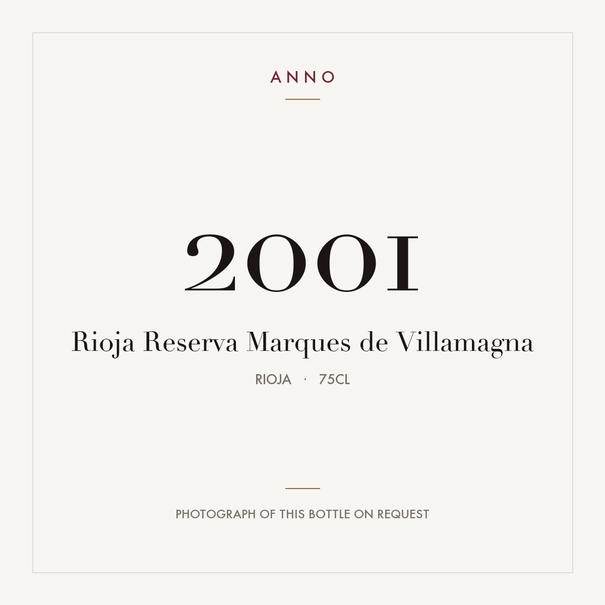 Marques de Villamagna Rioja Reserva 2001 DOCa 0,75l