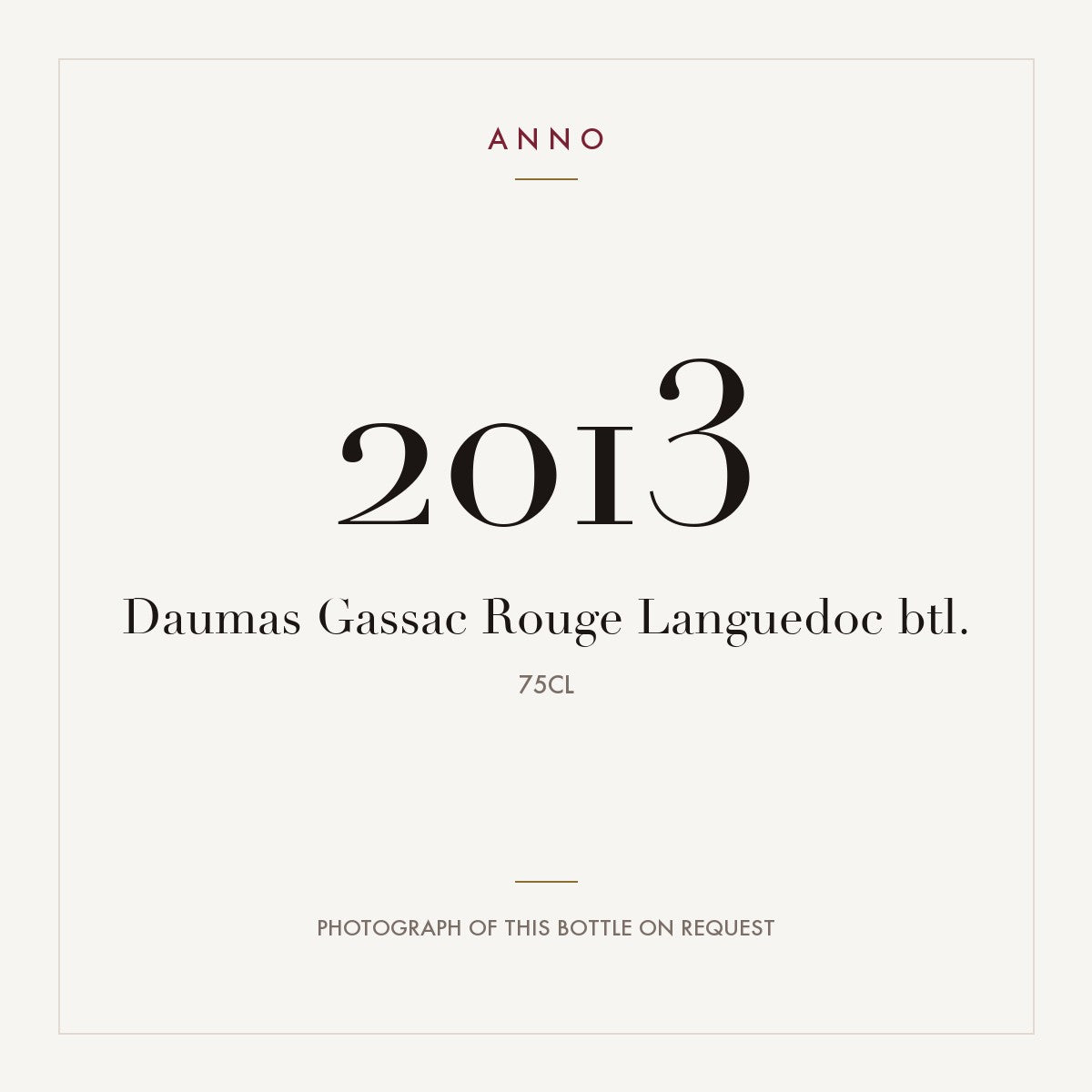 Mas de Daumas Gassac Languedoc Rouge 2013 AOC 0,75l