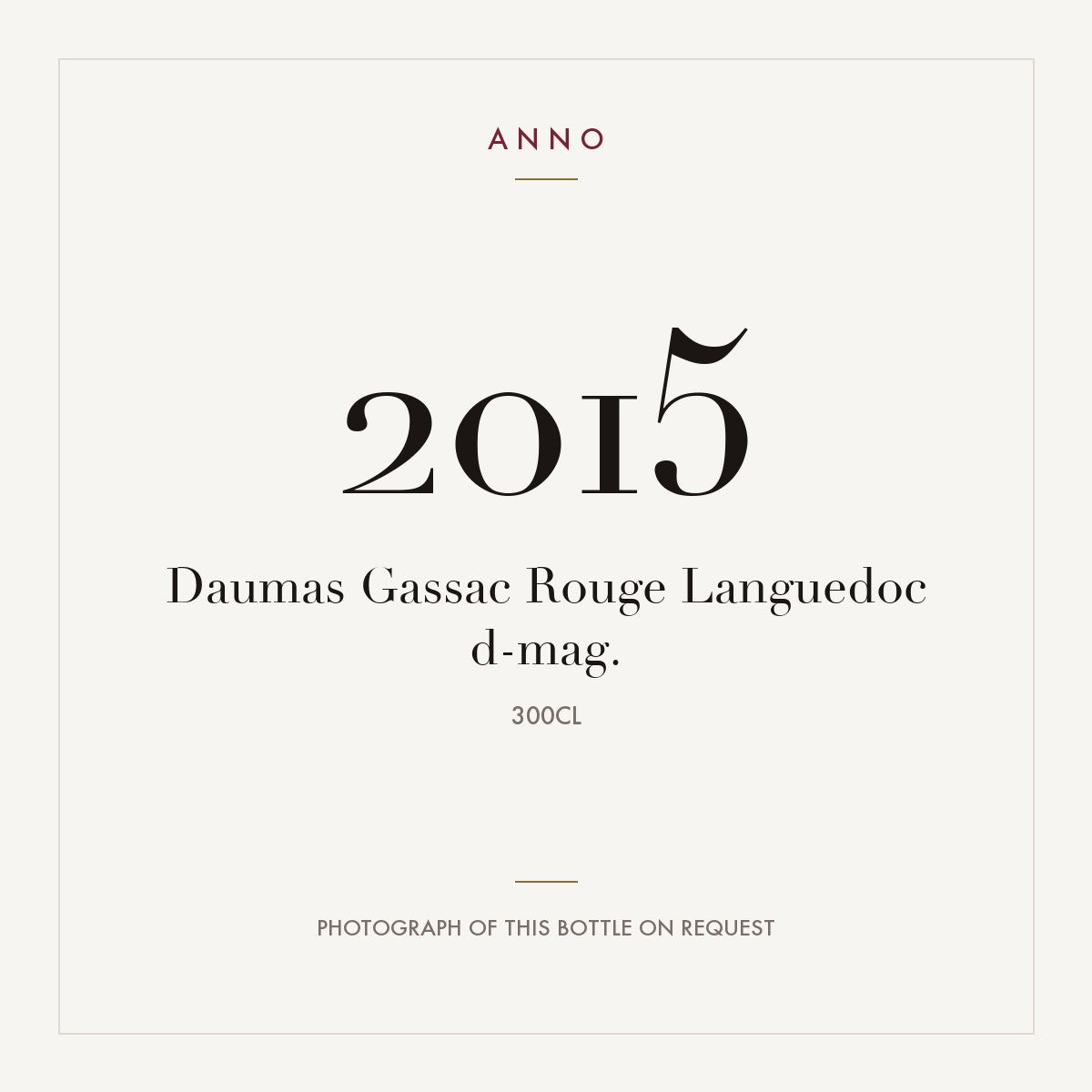 Mas de Daumas Gassac Languedoc Rouge 2015 AOC 3l