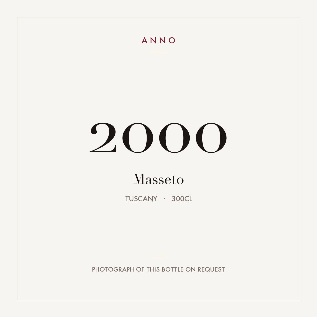 Masseto 2000 3l