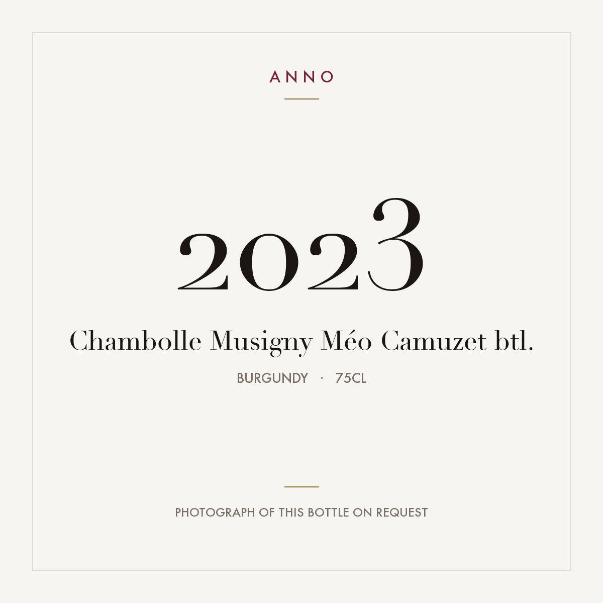Meo-Camuzet Chambolle-Musigny 2023 AOC 0,75l