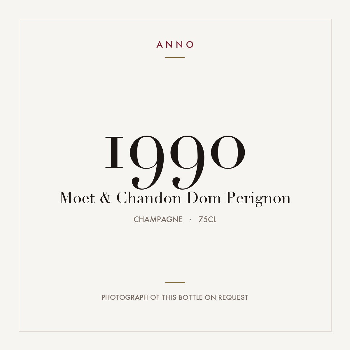 Moet & Chandon Dom Perignon 1990 0,75l