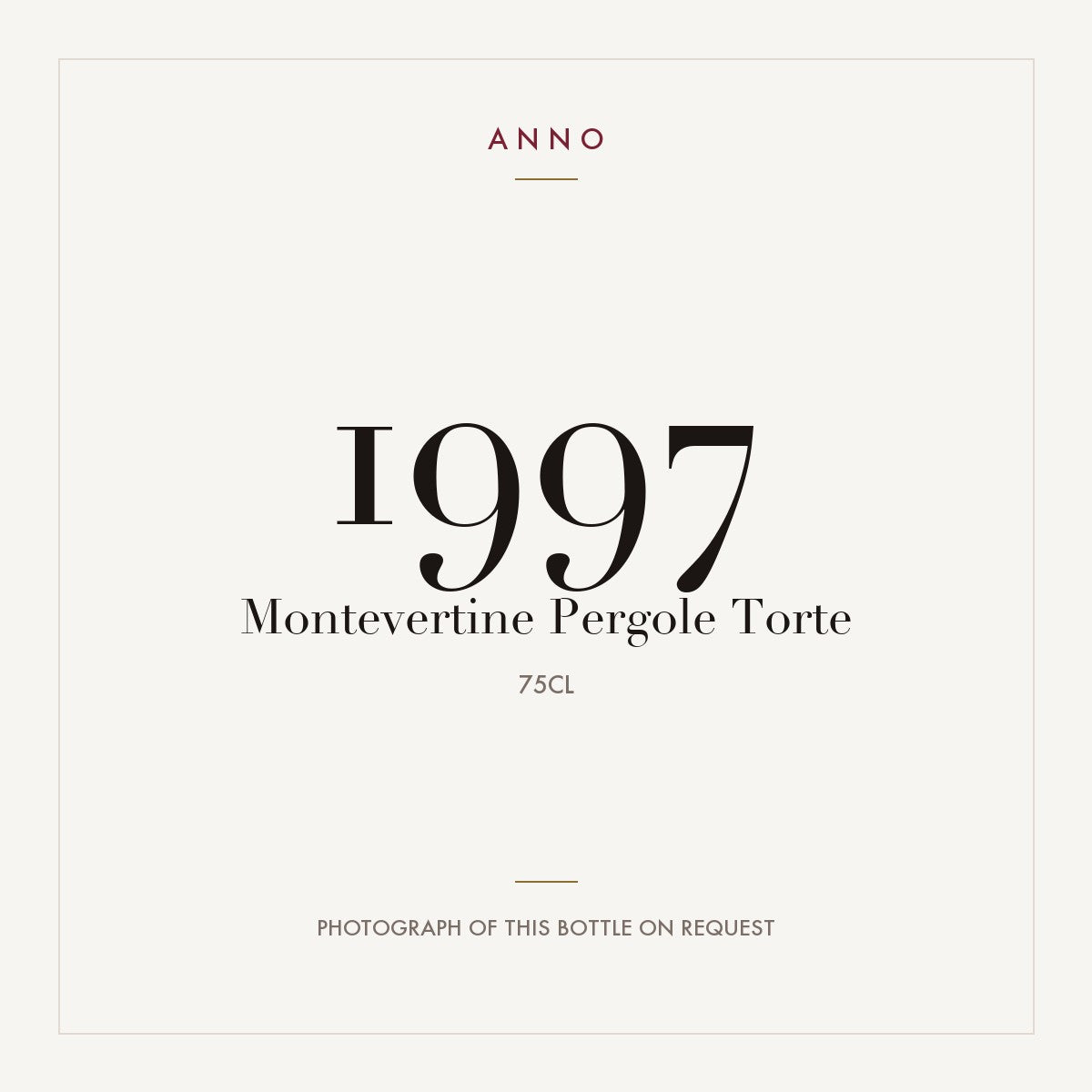 Montevertine Pergole Torte Toscana 1997 IGT 0,75l