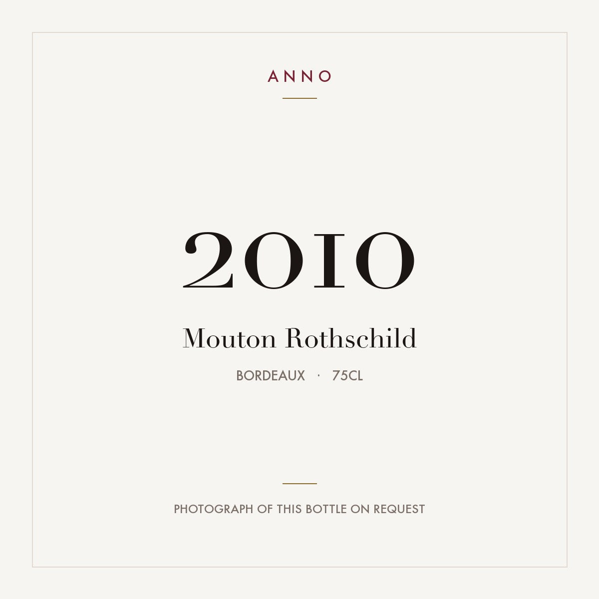 Mouton Rothschild 2010 0,75l