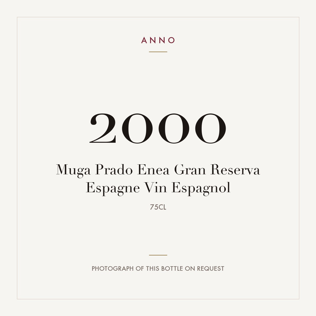 Muga Prado Enea Rioja Gran Reserva 2000 DOCa 0,75l