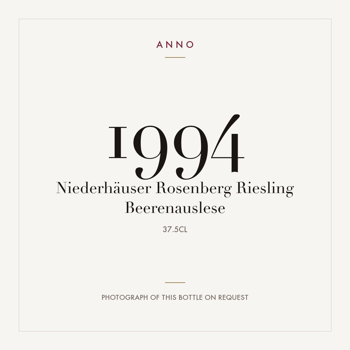 Niederhauser Rosenberg Riesling Beerenauslese 1994 0,375l