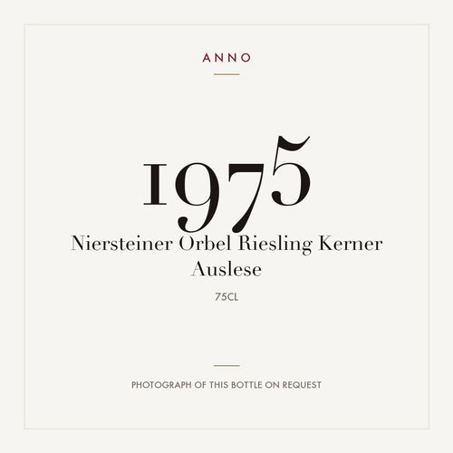 Niersteiner Orbel Riesling Kerner Auslese 1975 0,75l