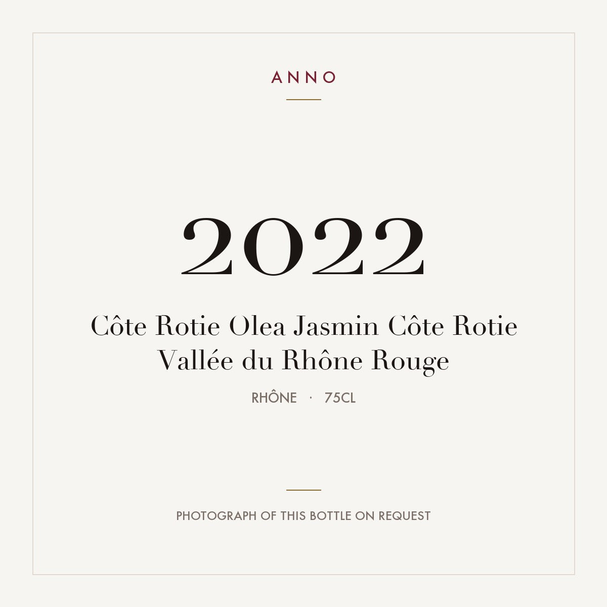 Olea Jasmin Cote-Rotie 2022 AOC 0,75l