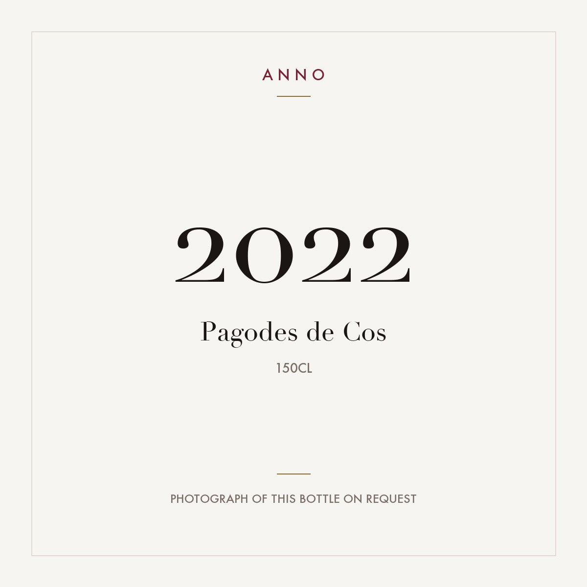 Pagodes de Cos Saint-Estephe 2022 AOC 1,5l