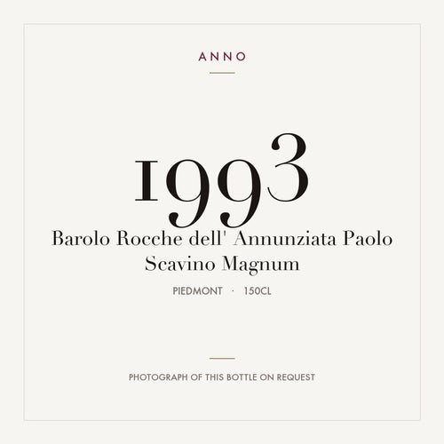 Paolo Scavino Barolo Rocche dell'Annunziata 1993 DOCG 1,5l