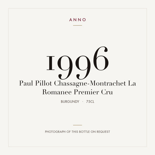 Paul Pillot Chassagne-Montrachet La Romanee Premier Cru 1996 0,75l