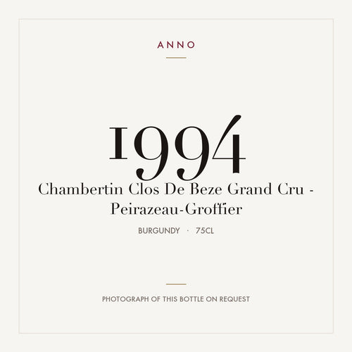 Perrazeau-Groffier Chambertin-Clos de Beze Grand Cru 1994 AOC 0,75l