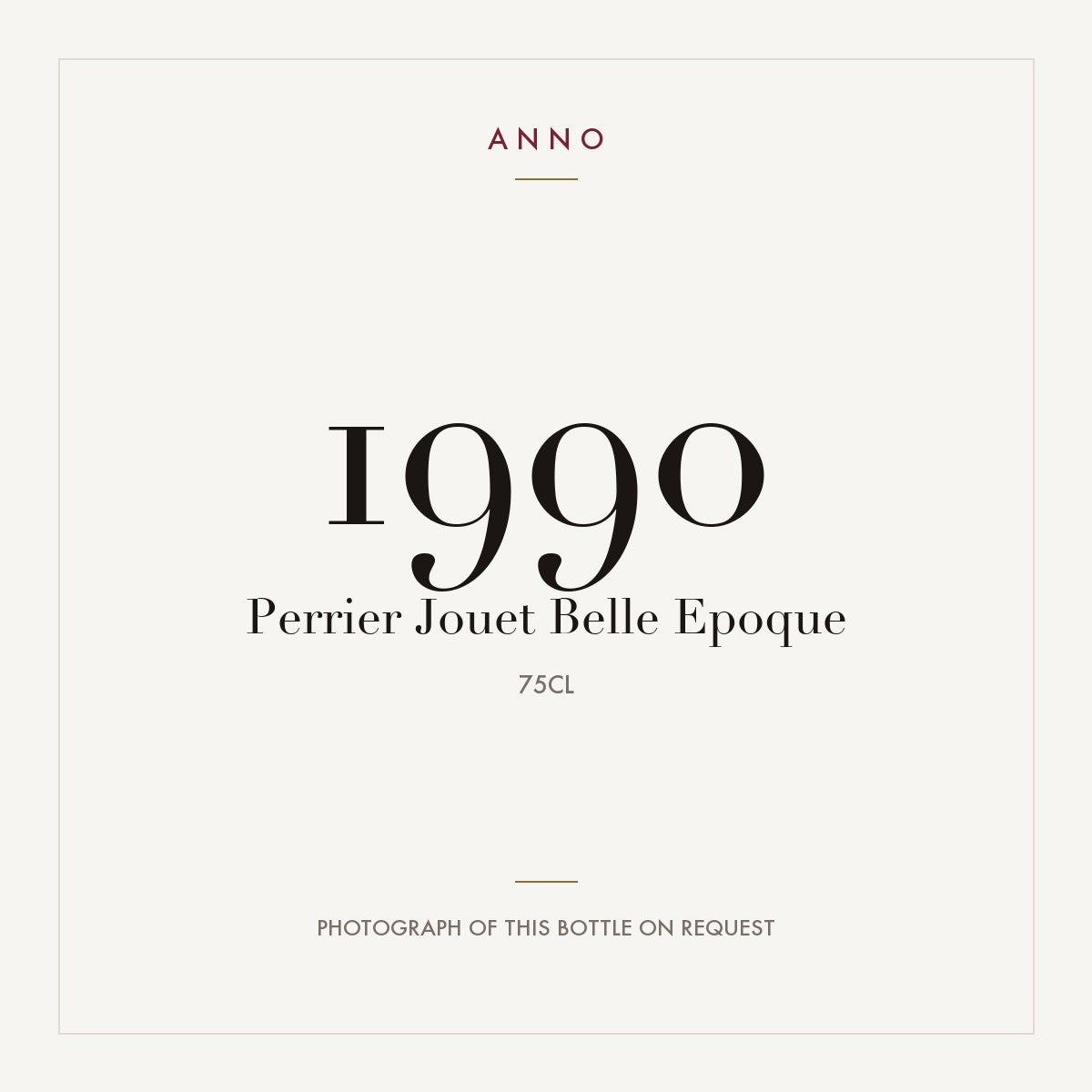 Perrier-Jouet Belle Epoque Champagne 1990 AOC 0,75l