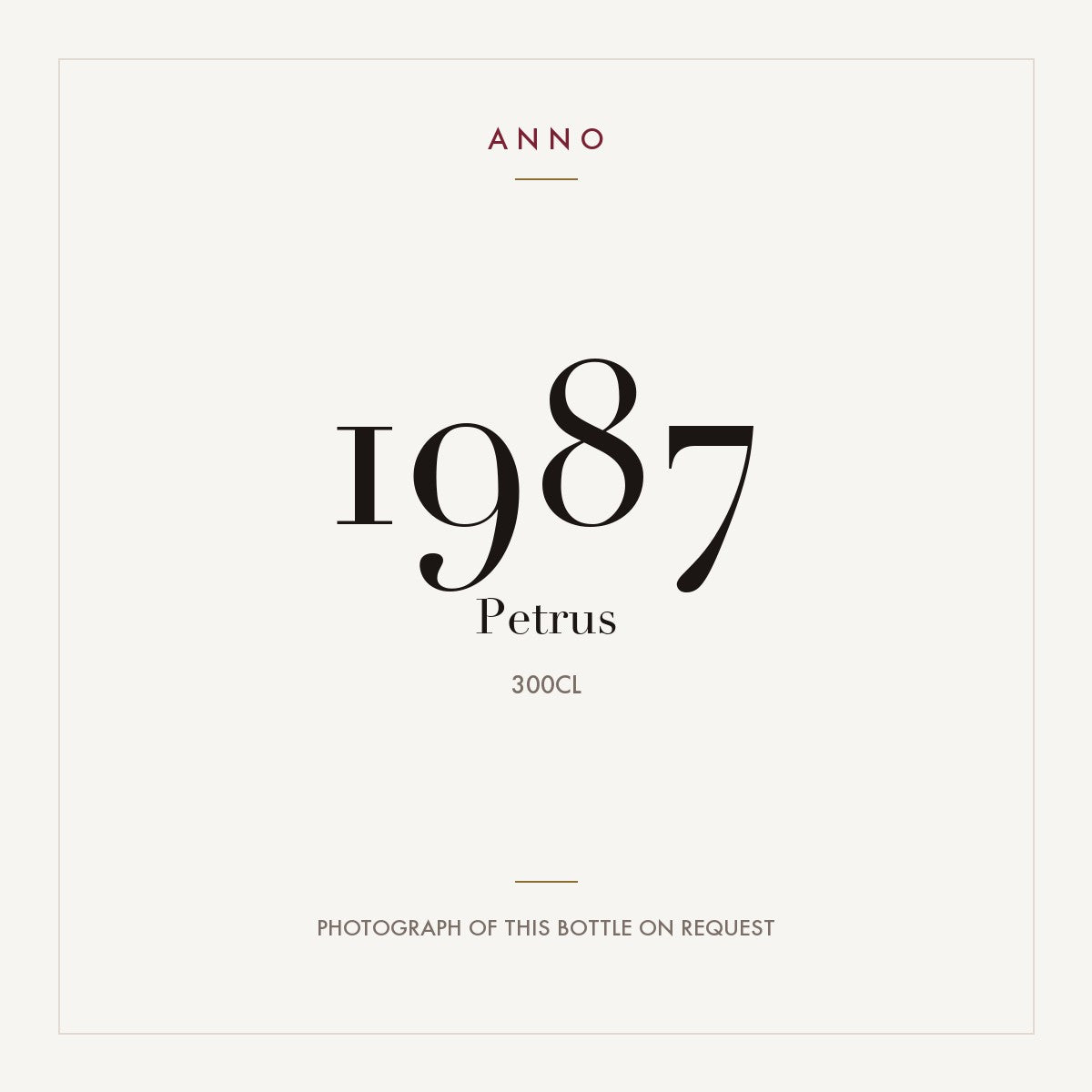 Petrus Pomerol 1987 AOC 3l
