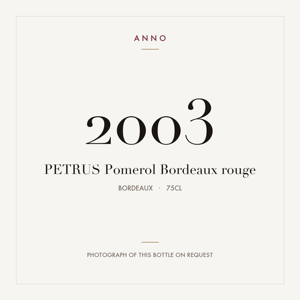 Petrus Pomerol 2003 AOC 0,75l