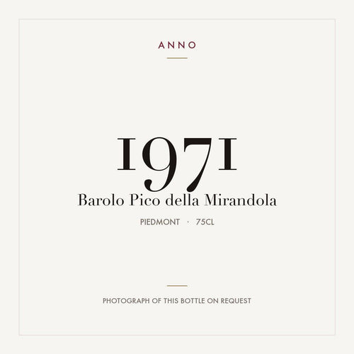 Pico della Mirandola Barolo 1971 DOCG 0,75l