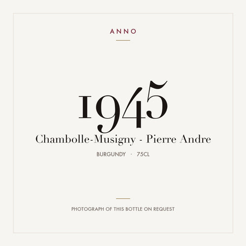 Pierre Andre Chambolle-Musigny 1945 AOC 0,75l