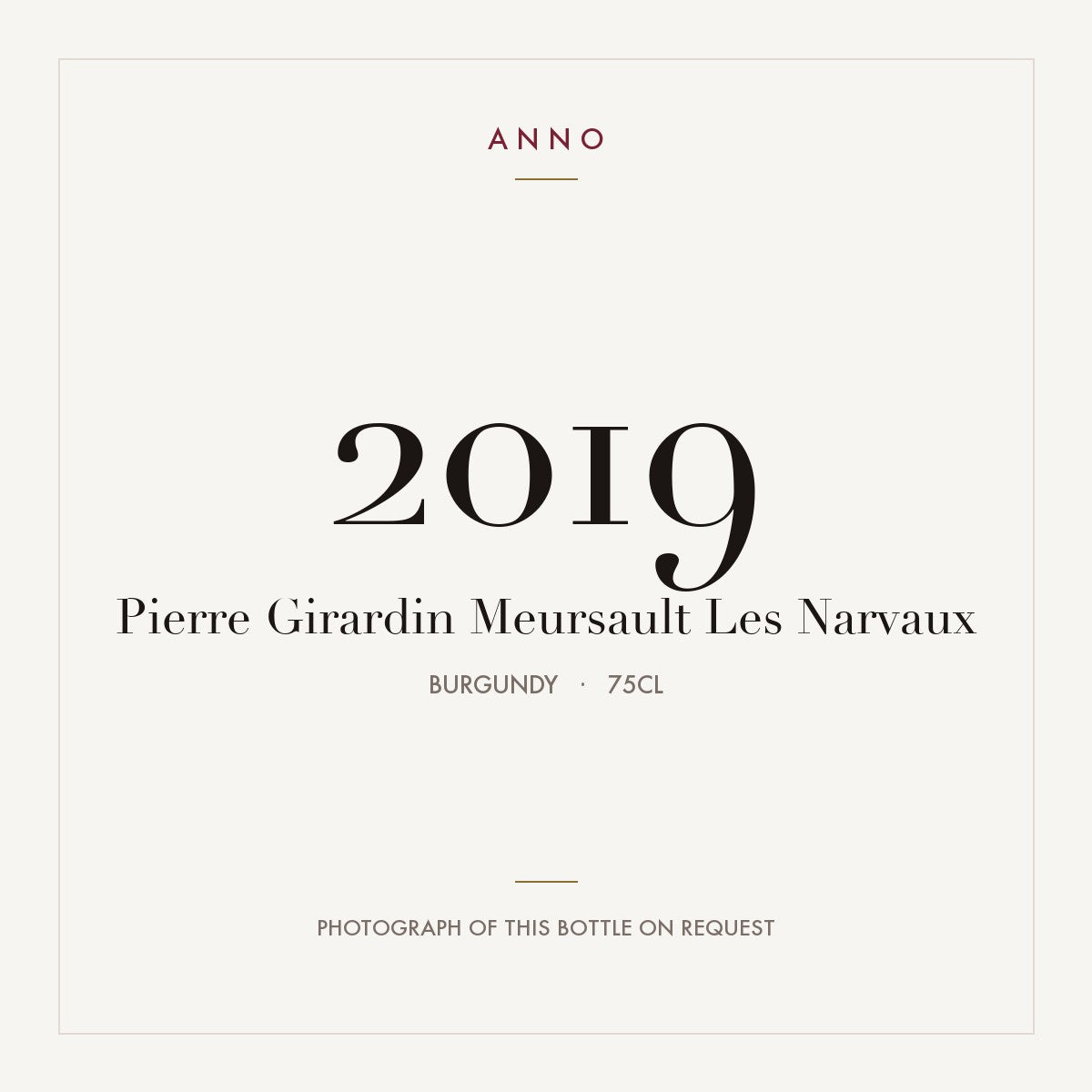 Pierre Girardin Meursault Les Narvaux 2019 0,75l