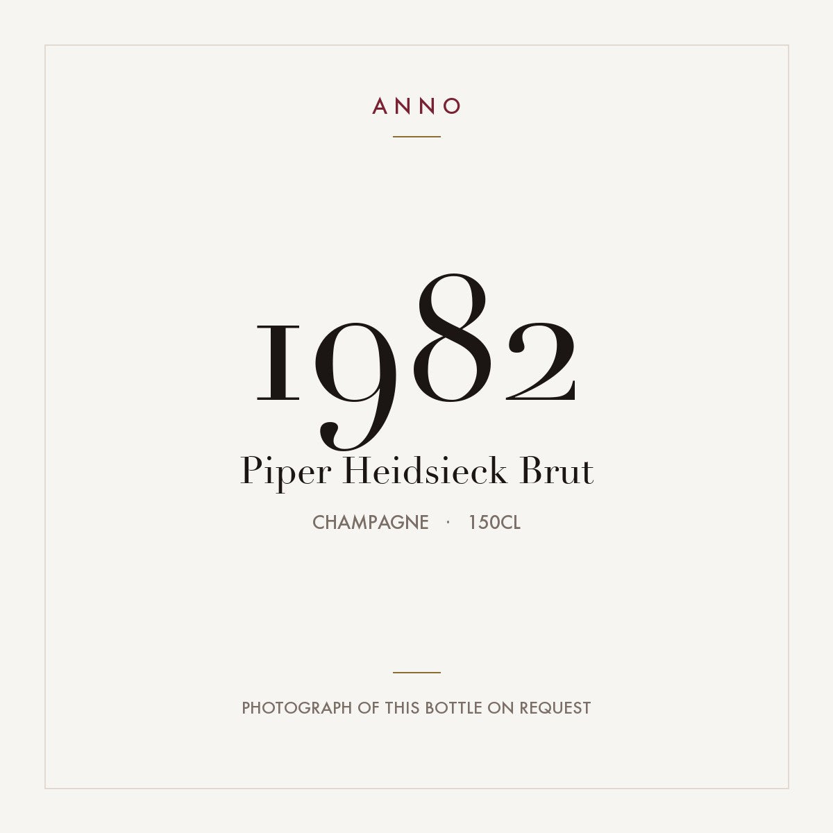 Piper Heidsieck Brut 1982 1,5l