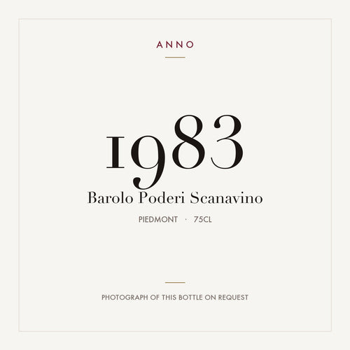 Poderi Scanavino Barolo 1983 DOCG 0,75l