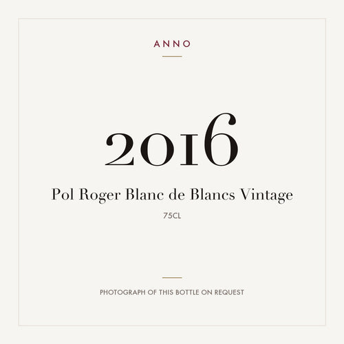 Pol Roger Blanc de Blancs Champagne 2016 AOC 0,75l