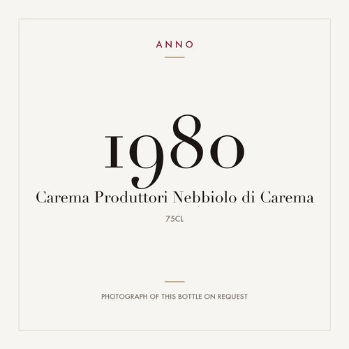 Produttori Nebbiolo di Carema Carema 1980 DOC 0,75l