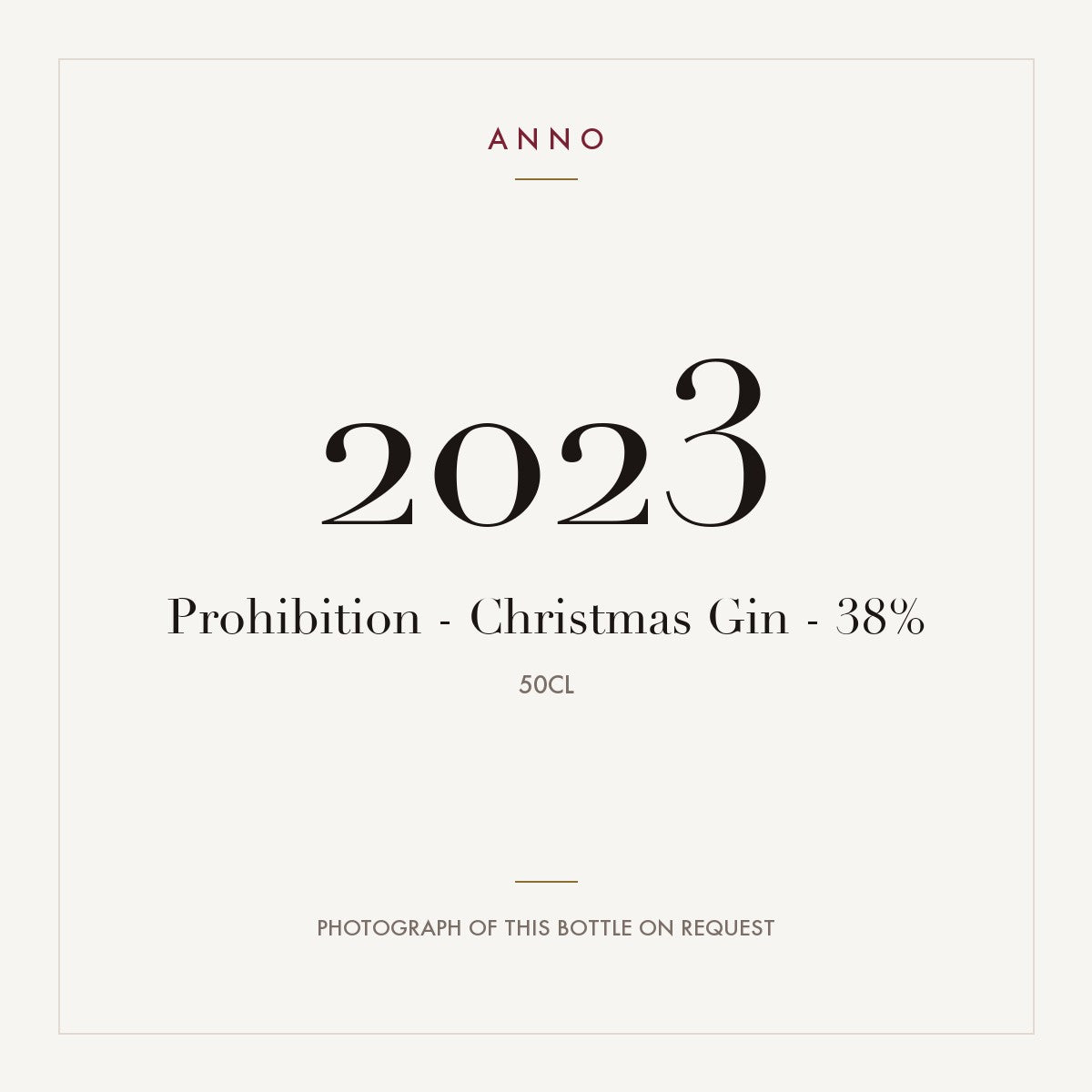 Prohibition Christmas Gin 2023 0,5l