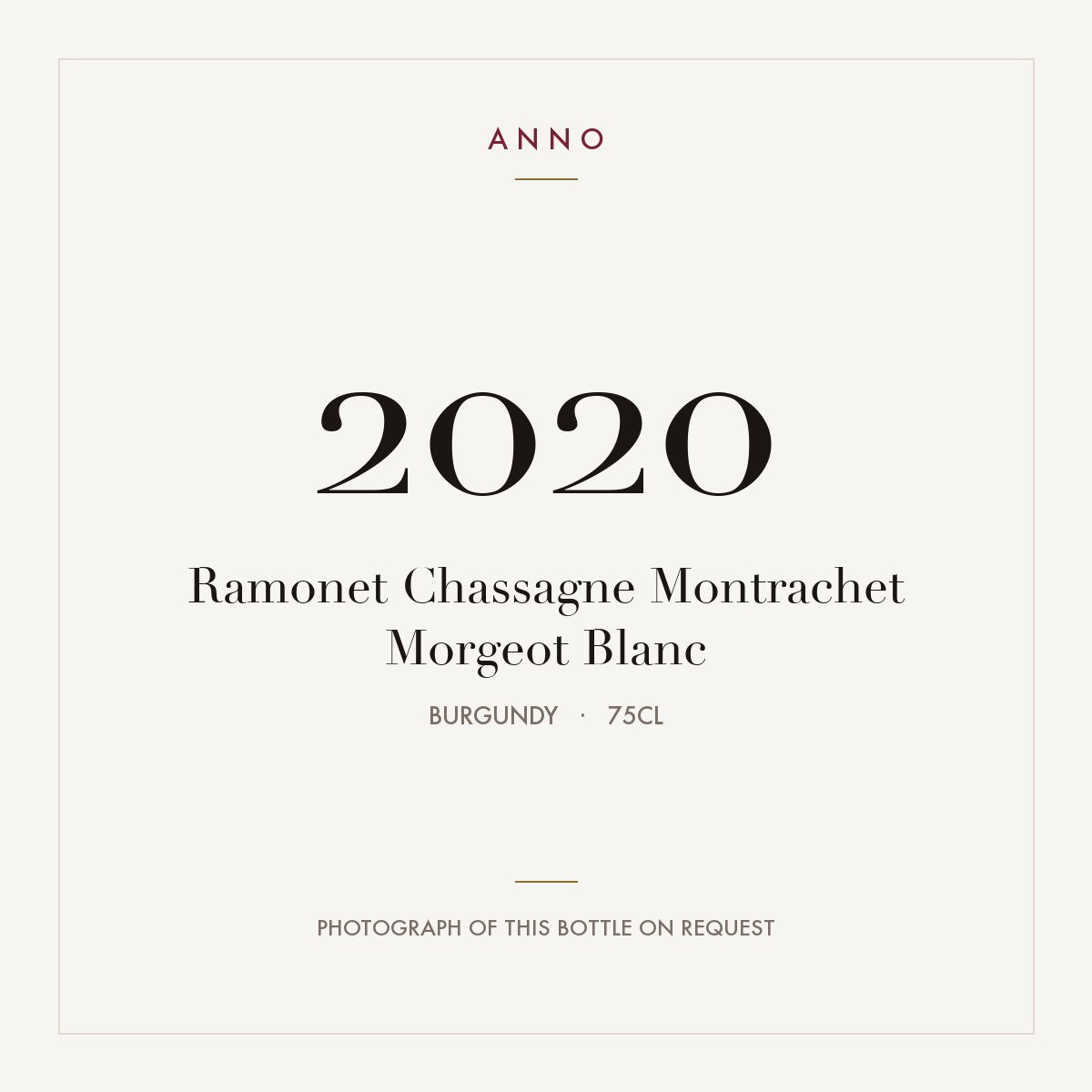 Ramonet Chassagne Montrachet Morgeot Blanc 2020 0,75l