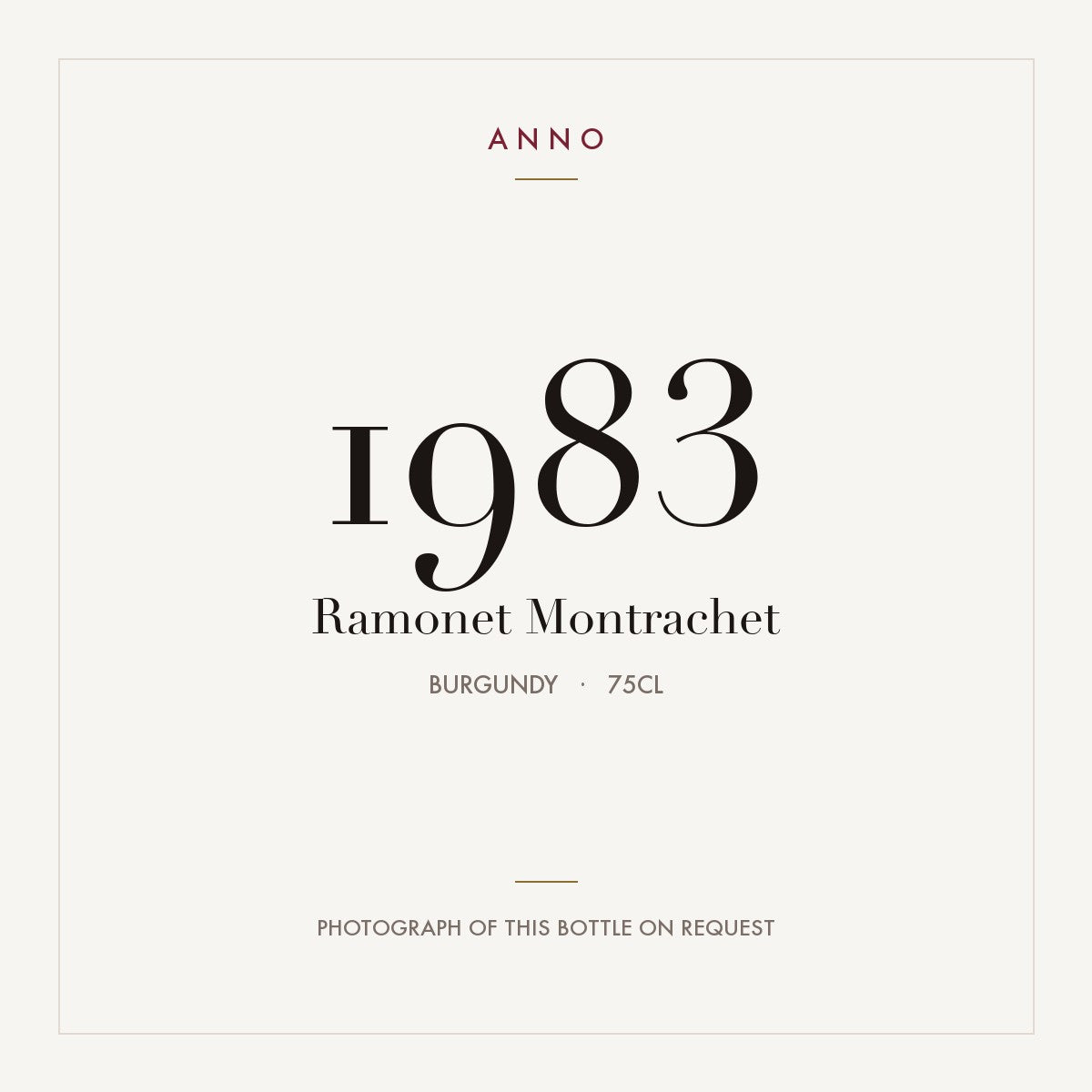 Ramonet Montrachet Grand Cru 1983 AOC 0,75l