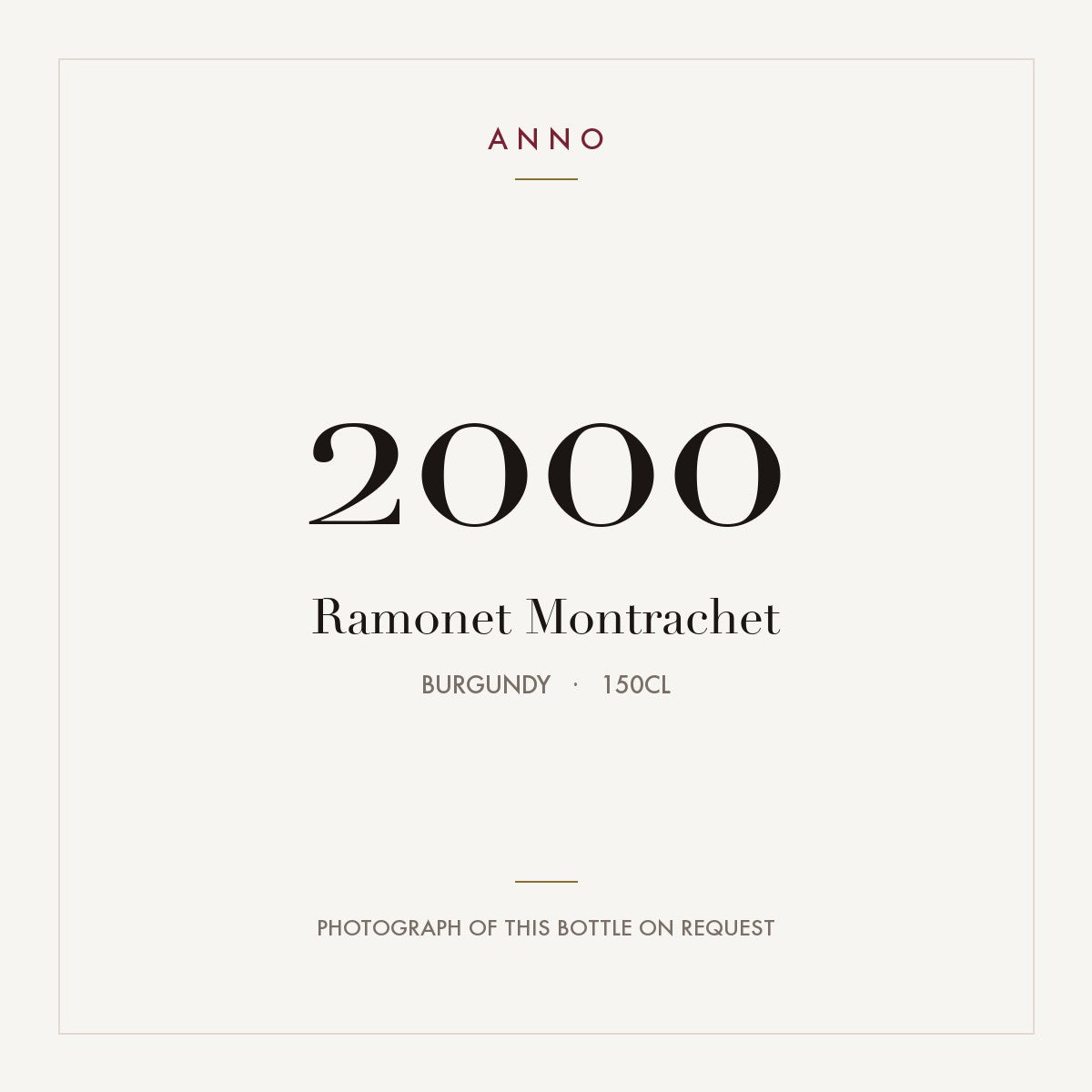Ramonet Montrachet Grand Cru 2000 AOC 1,5l