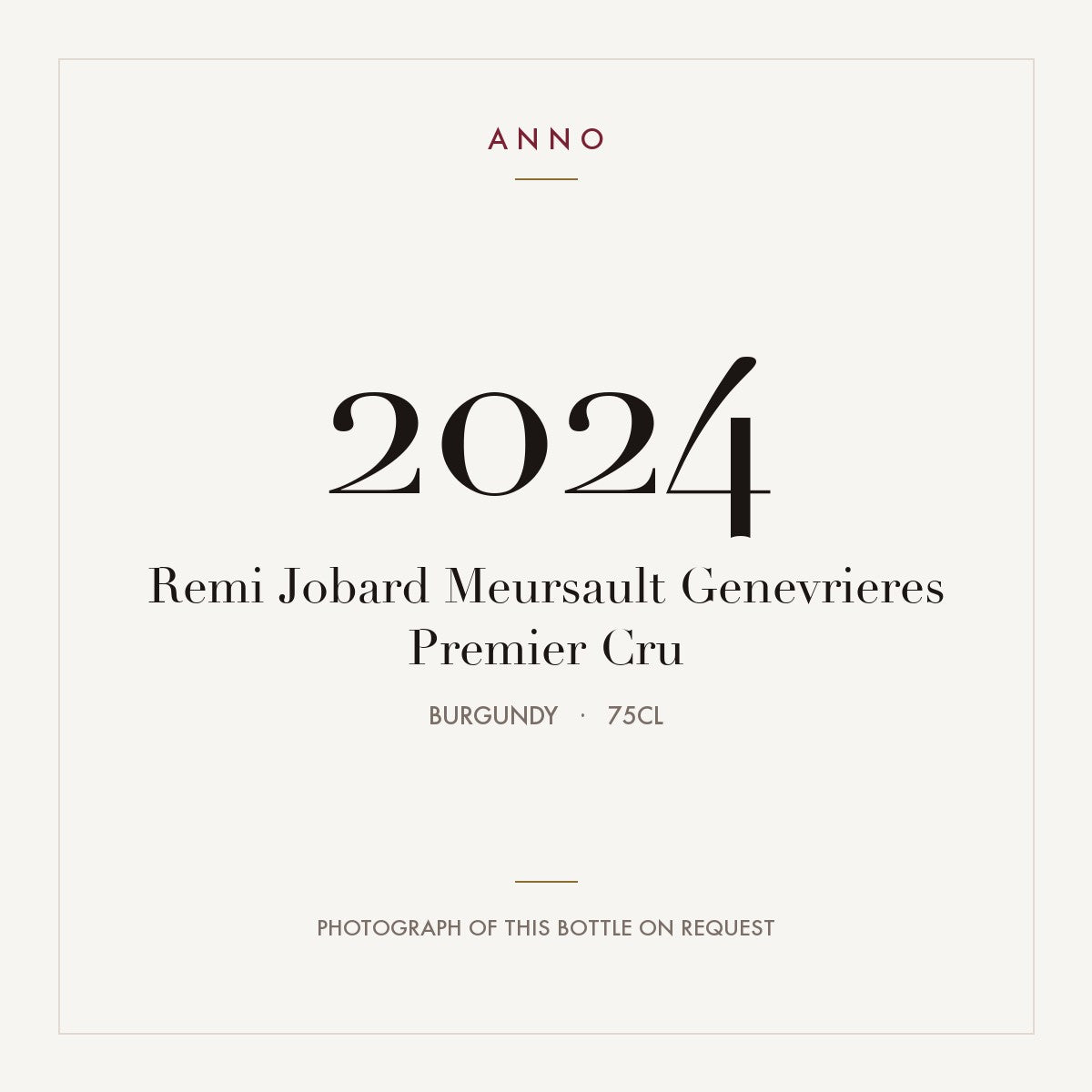Remi Jobard Meursault Genevrieres Premier Cru 2024 0,75l