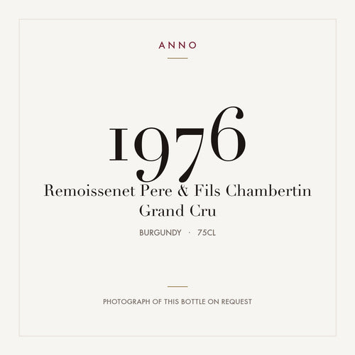 Remoissenet Pere & Fils Chambertin Grand Cru 1976 0,75l