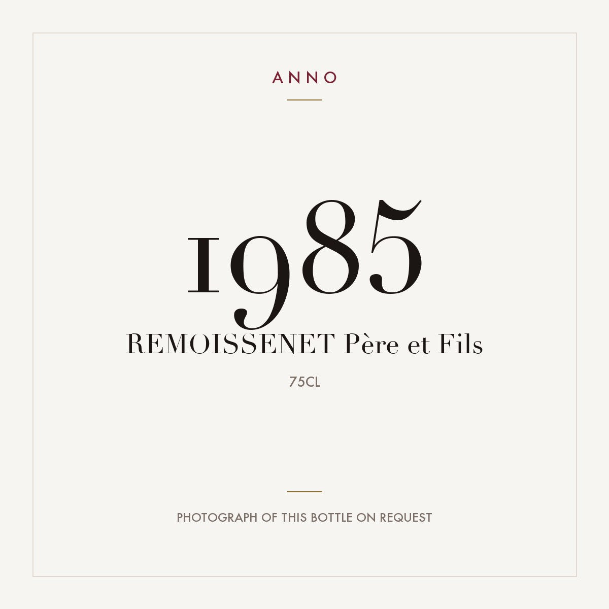 Remoissenet Pere et Fils Richebourg 1985 0,75l