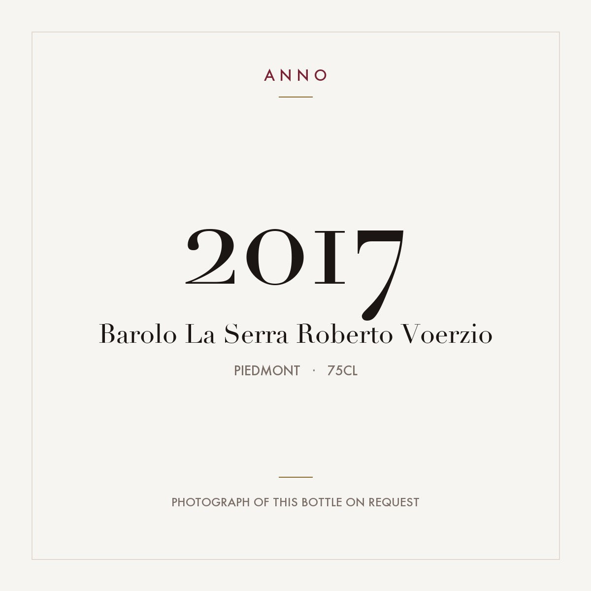 Roberto Voerzio Barolo La Serra 2017 DOCG 0,75l