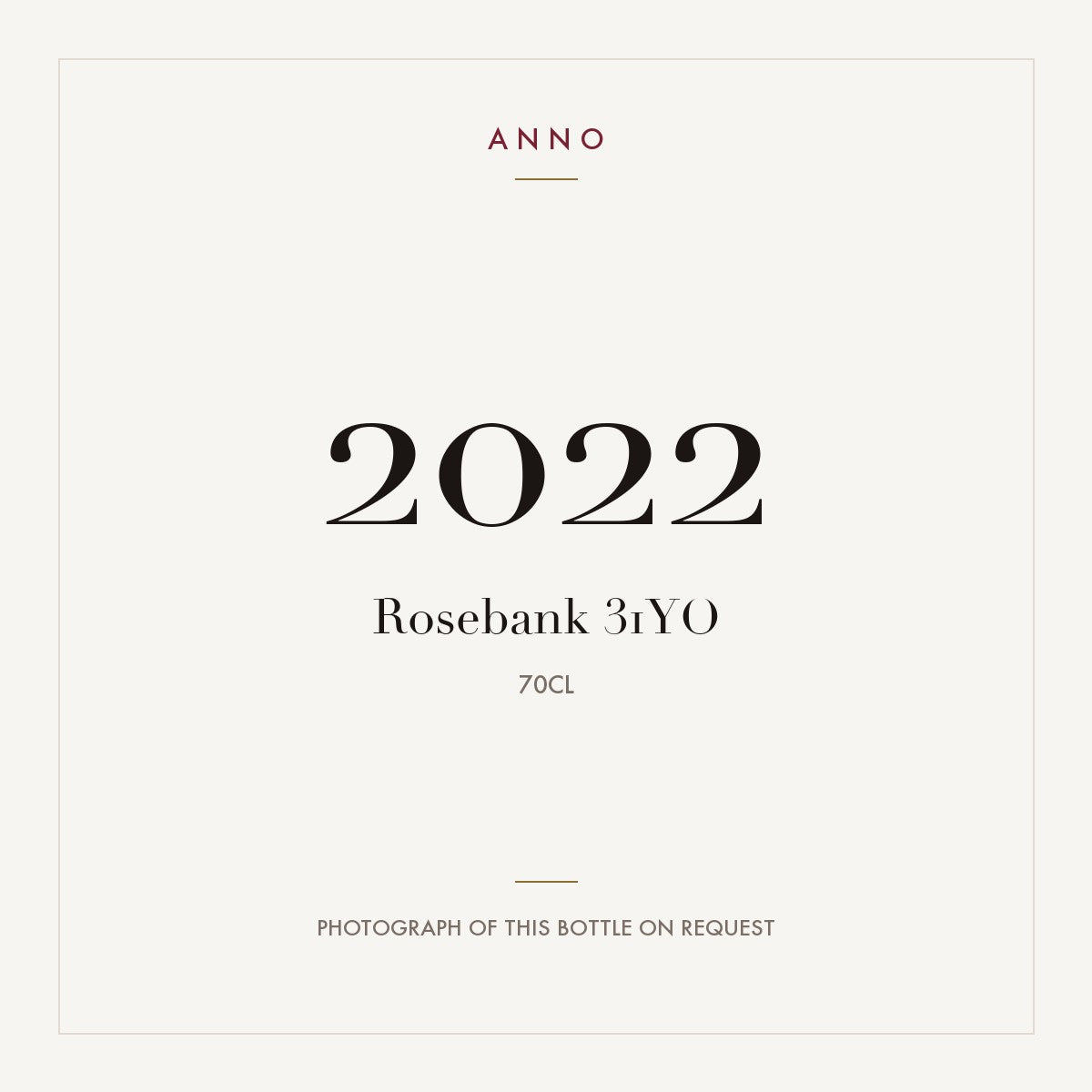 Rosebank 31YO 2022 0,7l