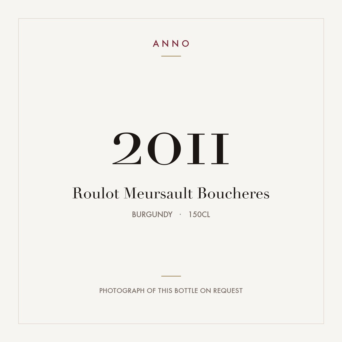 Roulot Meursault Boucheres 2011 1,5l