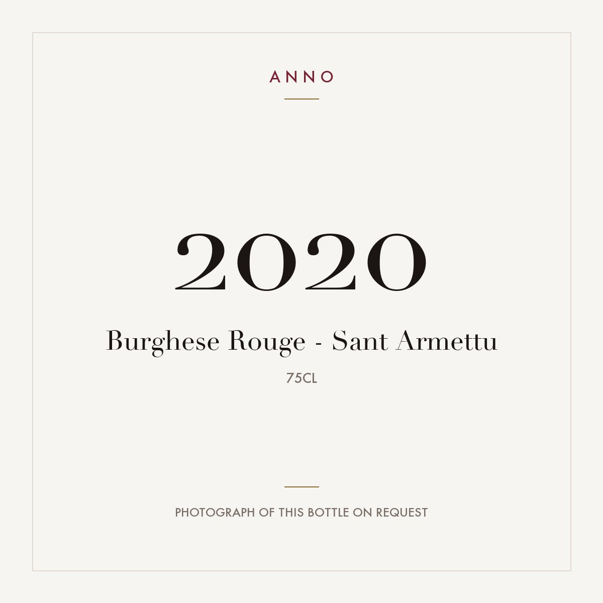 Sant Armettu Burghese Rouge 2020 0,75l
