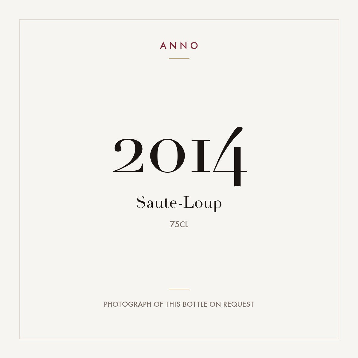 Saute-Loup 2014 0,75l