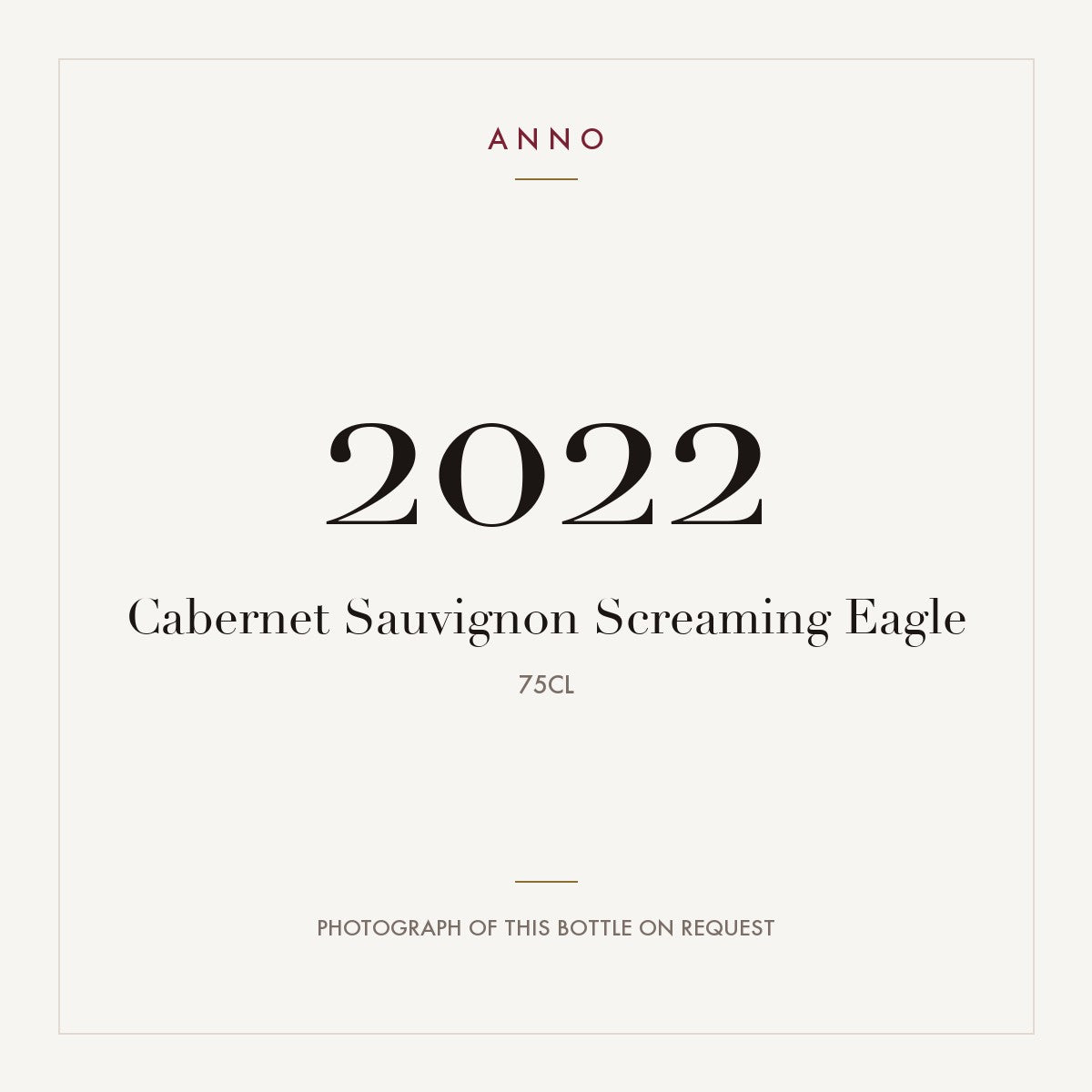 Screaming Eagle Cabernet Sauvignon 2022 0,75l