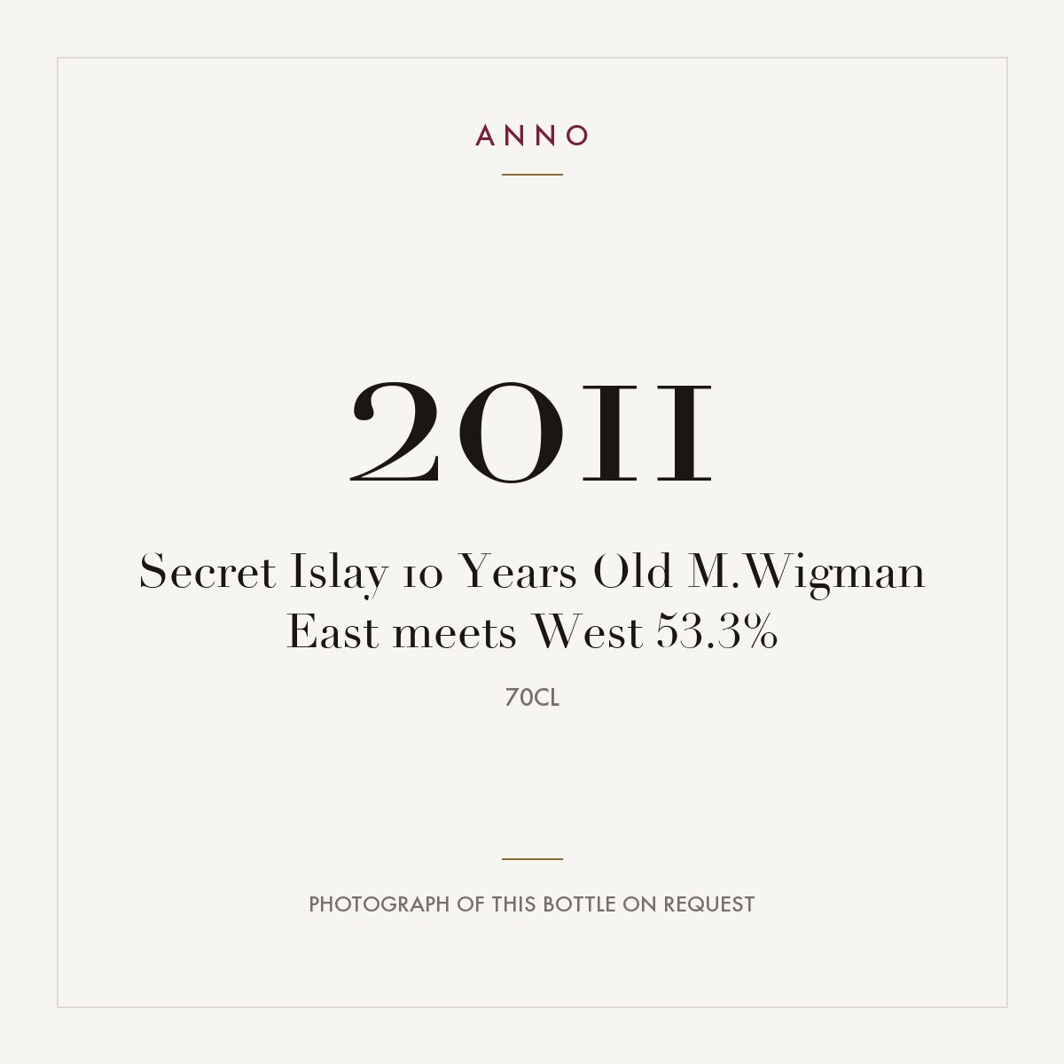 Secret Islay 10 Years Old East meets West 2011 0,7l