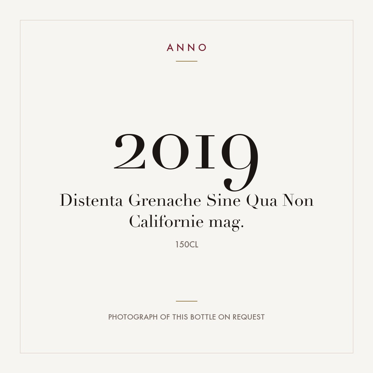 Sine Qua Non Distenta Grenache 2019 1,5l