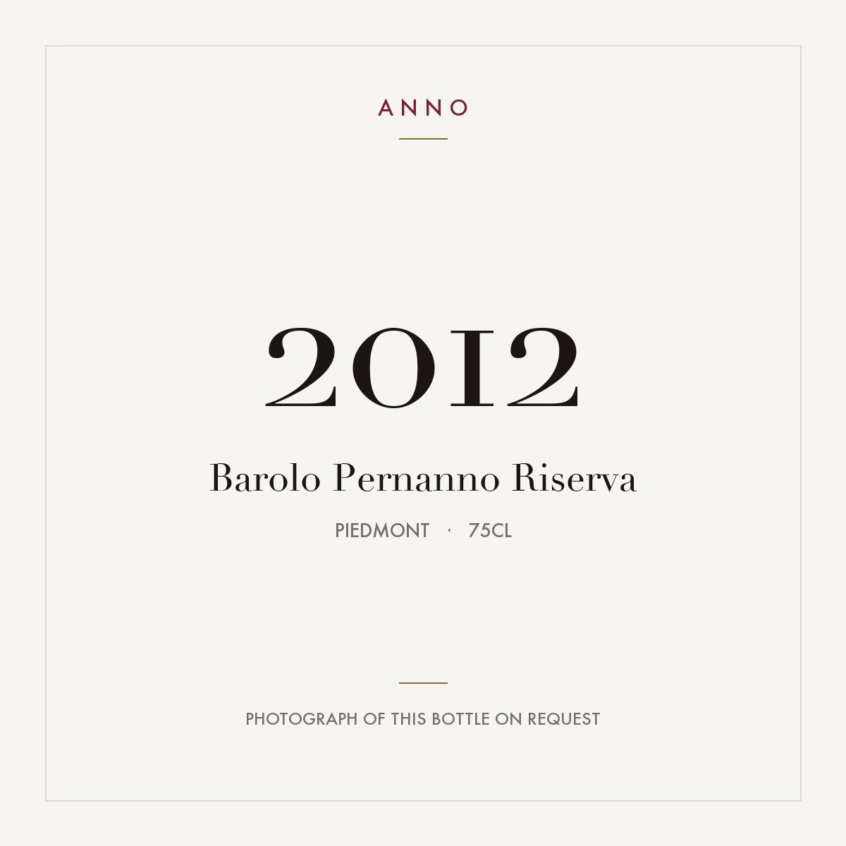 Sobrero Pernanno Barolo Riserva 2012 DOCG 0,75l